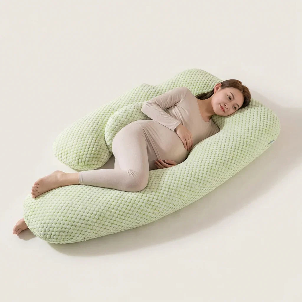 Sleep supported, bump to baby